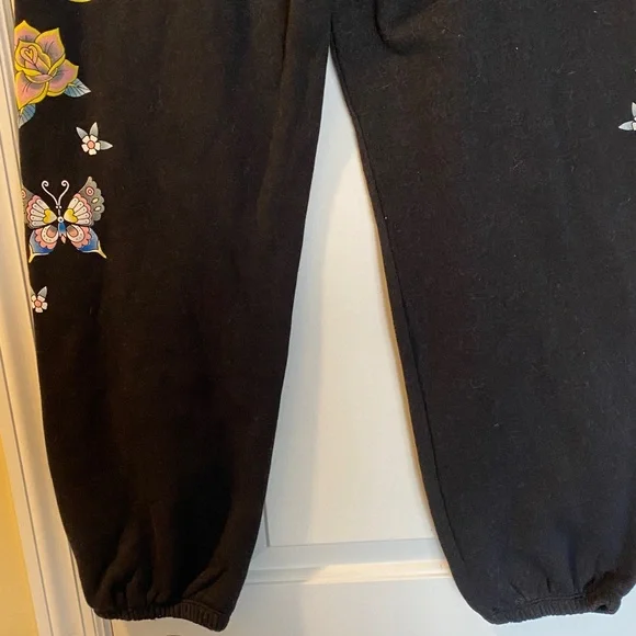 Wildfox Cotton Stretch Stretch Waistband Print Sides Sweatpants NWT - Picture 8 of 16